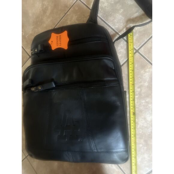 NWT MLB Merchandise Genuine Leather Backpack LA Dodgers Los Angeles Dodgers - Picture 5 of 9